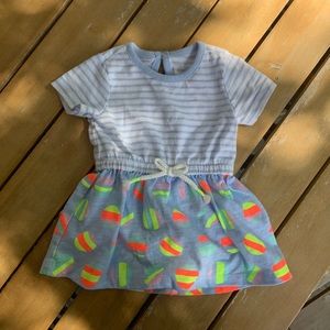 Short sleeve Cat and Jack dress with bottoms